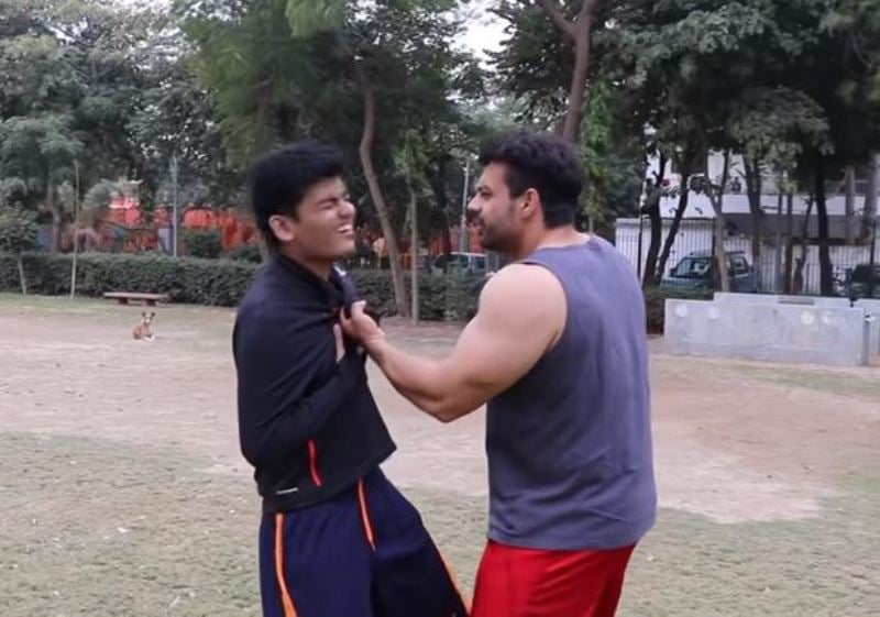 Abhyudaya Mohan in a still from the video with Flying Beast