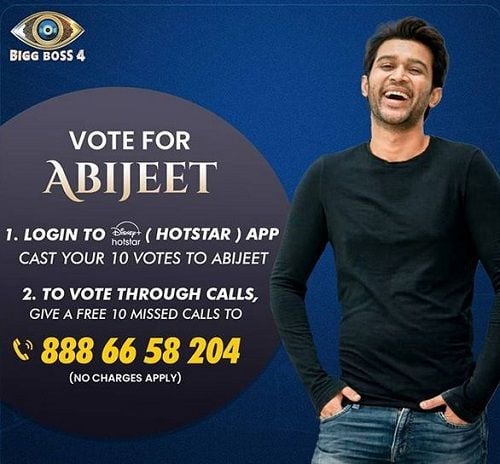 Abijeet Duddala in Bigg Boss