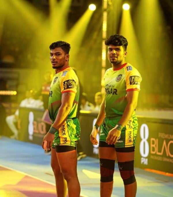 Abinand Subhash during season 10 of the Pro Kabaddi League