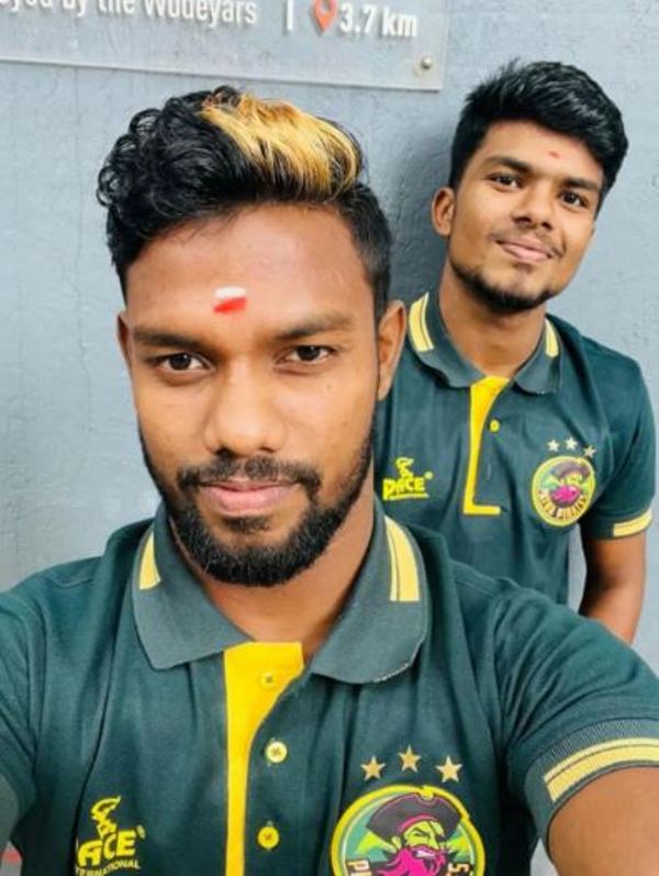 Abinand Subhash (right) with Sajin Chandrasekar