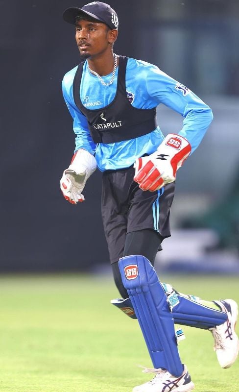 Abishek Porel after his signing with Delhi Capitals (DC)
