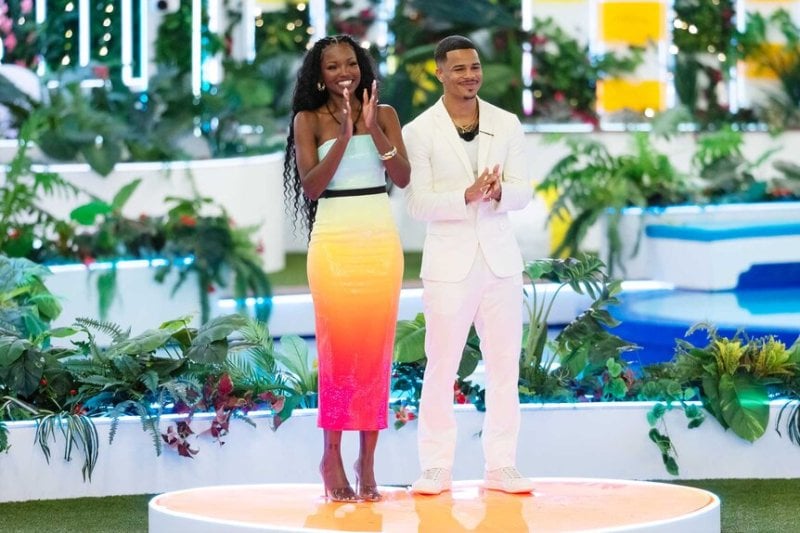 Ace Greene and Chelley Bissainthe in a still from the reality show 