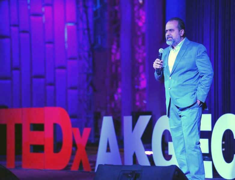 Acharya Prashant delivering lecture on TEDx