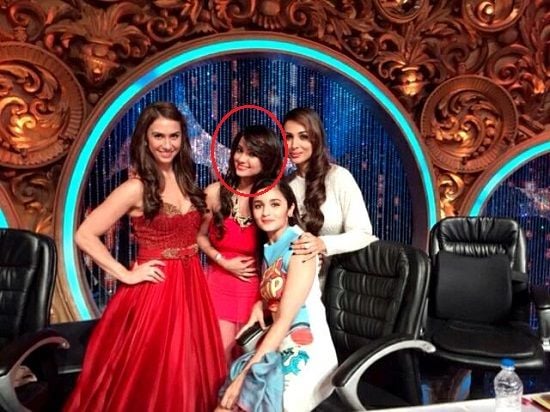 Adaa Khan on the set of 