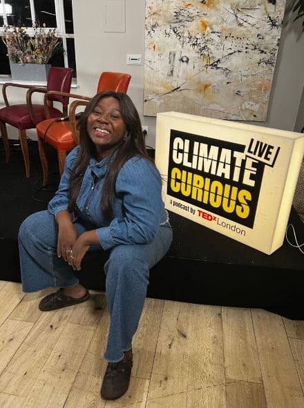 Adaeze Daze Aghaji during an event of TEDx