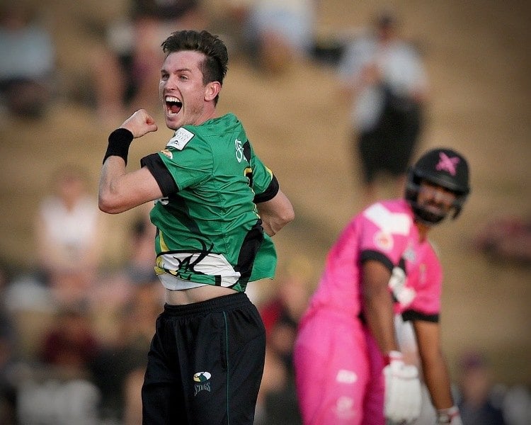 Adam Milne for his domestic side Central Districts