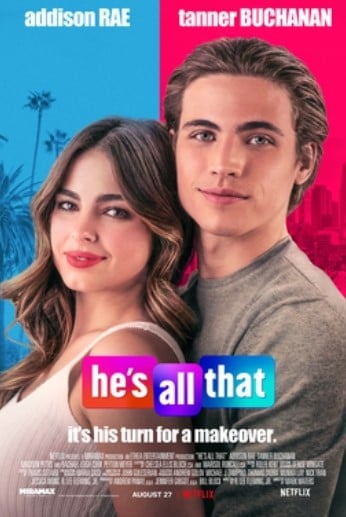 Addison Rae on the poster of the film He