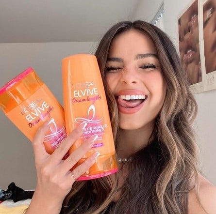 Addison Rae while promoting a L