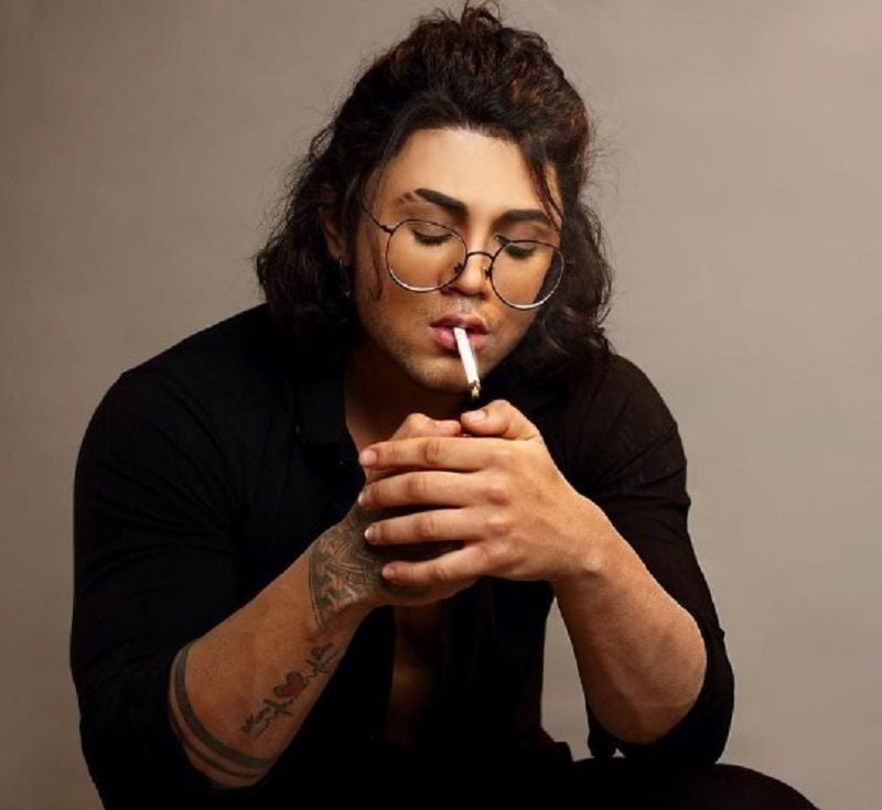 Addy Jain during one of his photoshoots