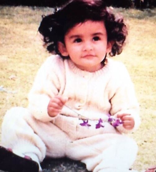 Aditi Arya in childhood