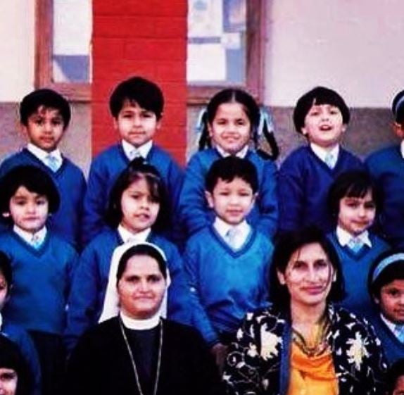 Aditi Arya in her school days