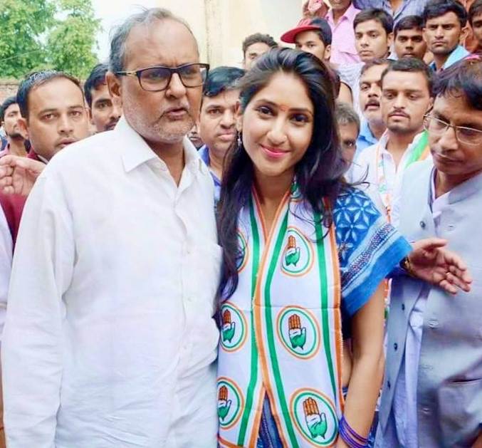 Aditi Singh with her father