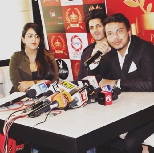 Aditya Aggarwal in a press conference