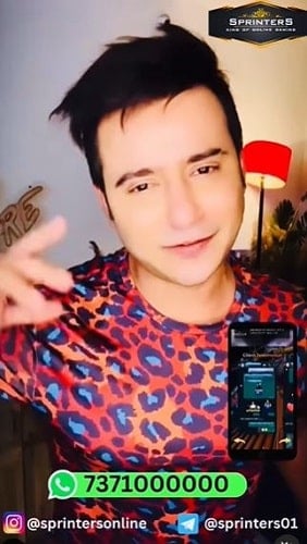 Aditya Singh Rajput in a promotional video of Sprinters Online