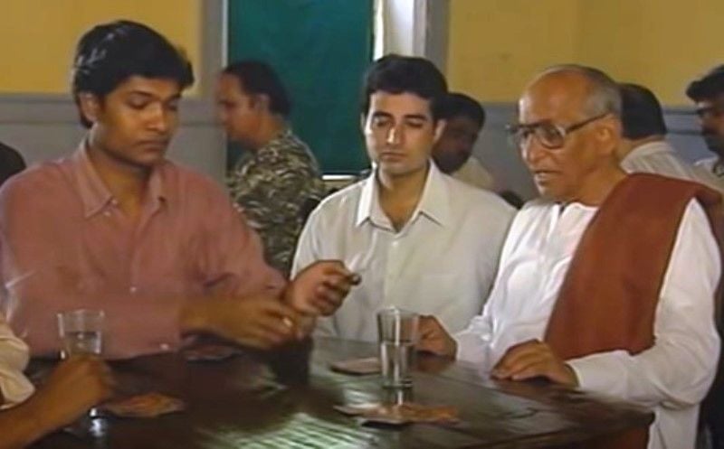 Aditya Srivastava (left) in a still from the TV series 