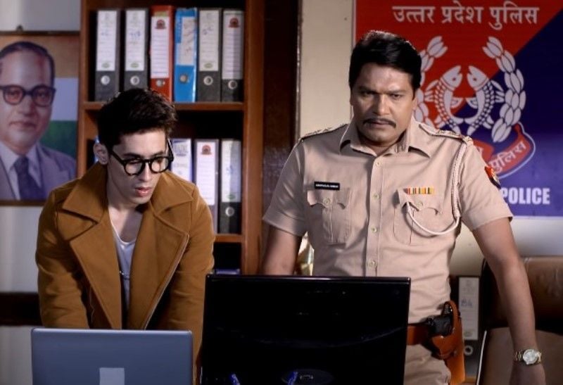 Aditya Srivastava (right) in a still from the TV series 