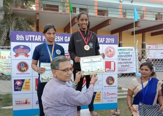 Aditya Yadav after winning the 8th Uttar Pradesh Games