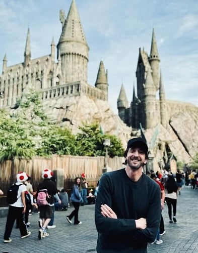 Adrien Brody during his vacation