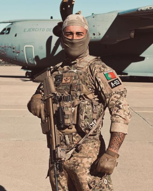 Afonso Leitão in his army uniform