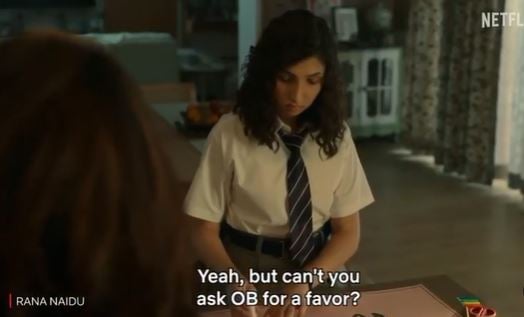 Afrah Sayed as Nitya in Rana Naidu