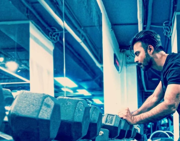 Afran Nisho in the gym