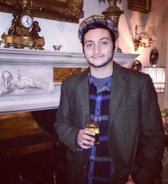 Agneya Singh drinking alcohol at an event