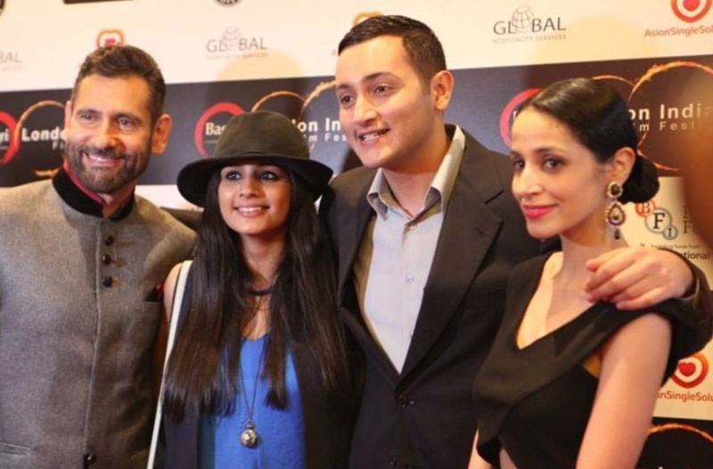 Agneya Singh (second from right) during the promotion of 