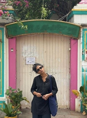 Ahilya Bamroo during her vacation