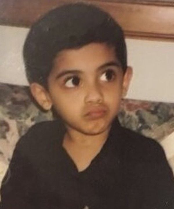 Ahmad Aamir during his school days