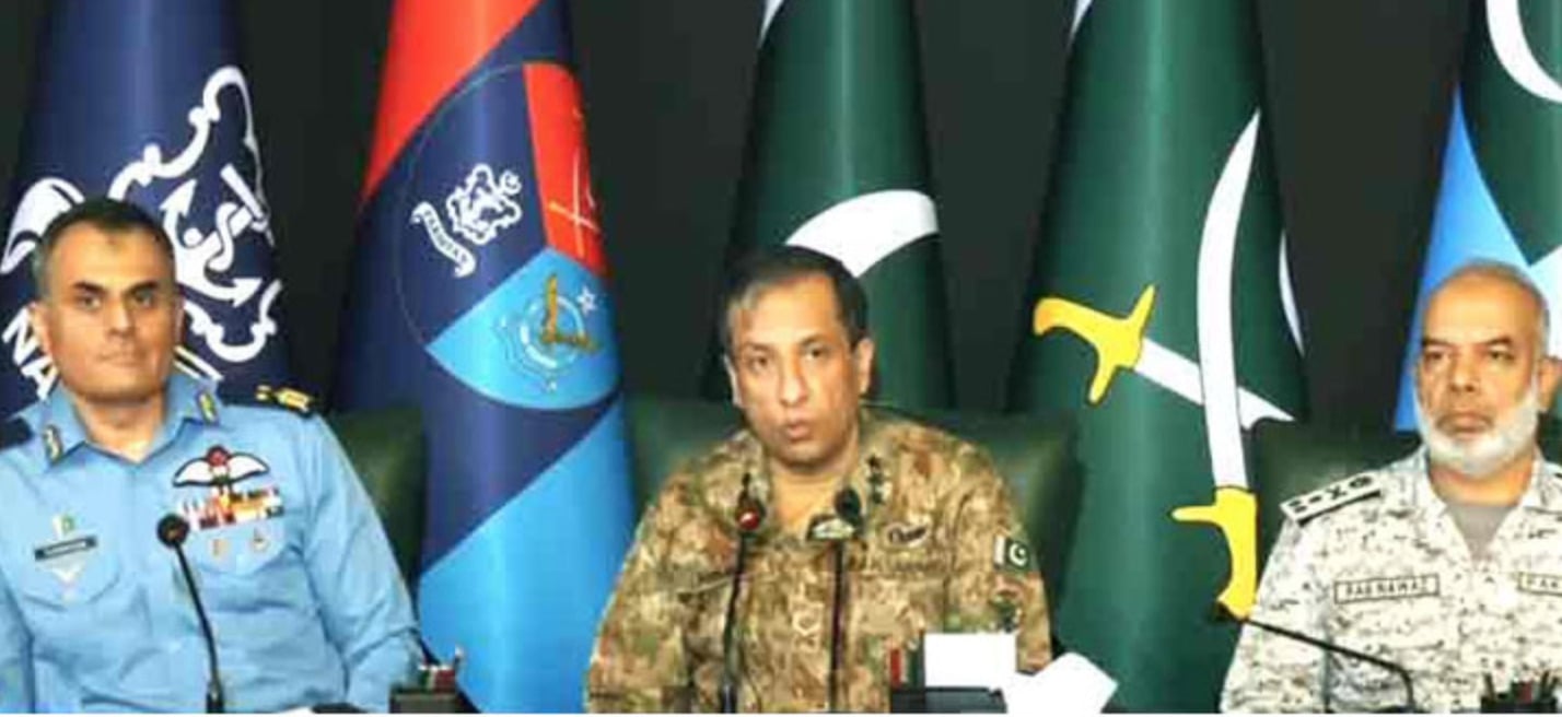Ahmed Sharif Chaudhary while addressing Pakistani people during conflicts between India and Pakistan in May 2025