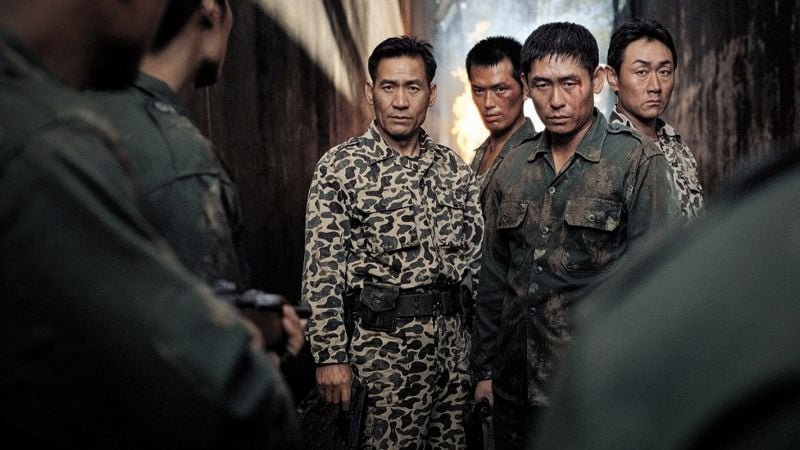 Ahn Sung-ki (extreme left) as 