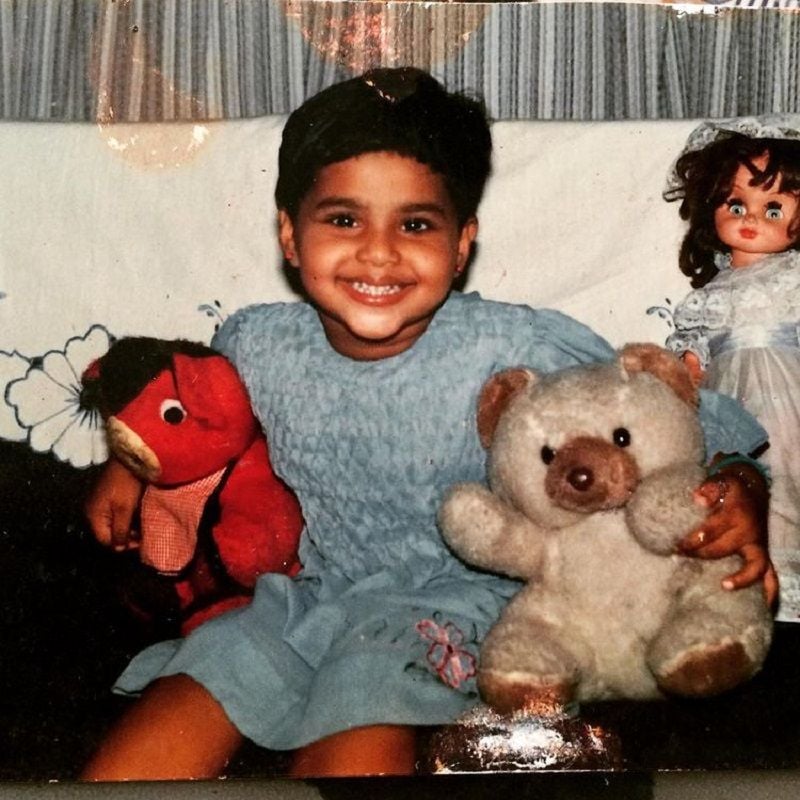 Aishwarya Lekshmi as a child