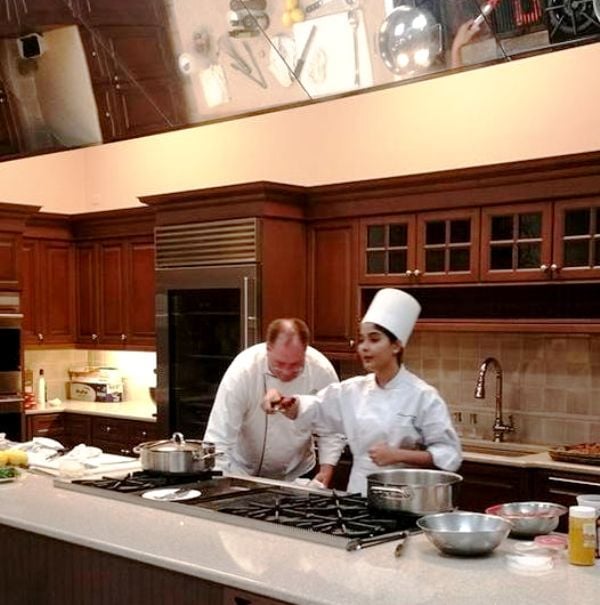 Aishwarya Shindogi as an intern chef at the American Club in Kohler, US