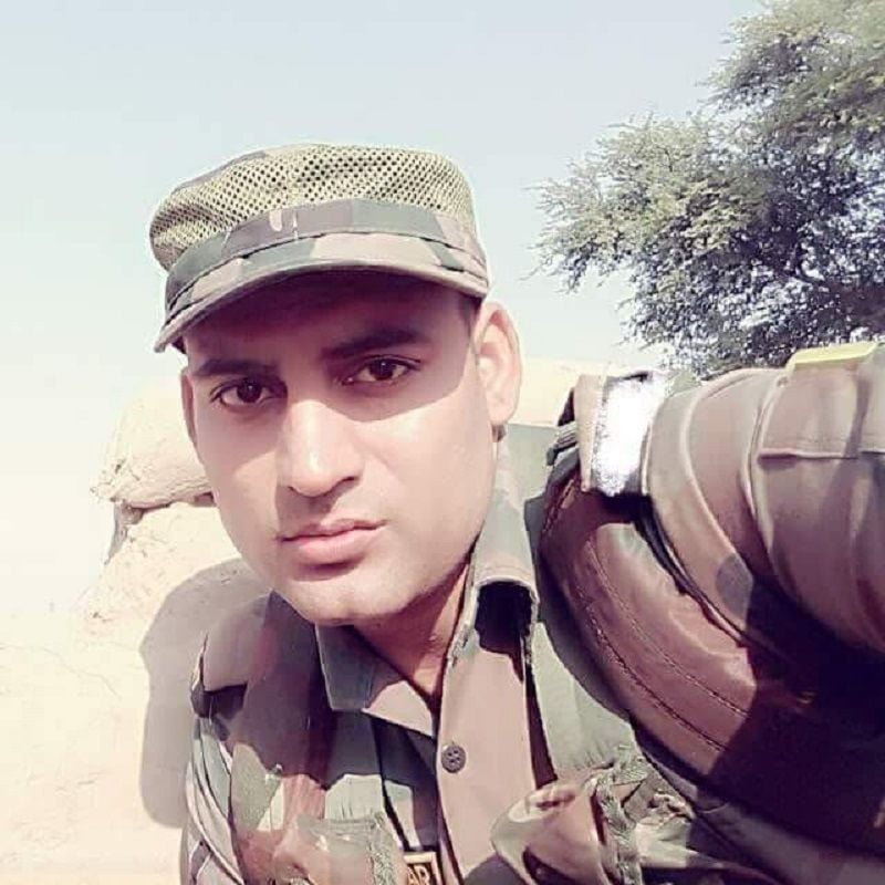 Ajay Hooda while serving the army