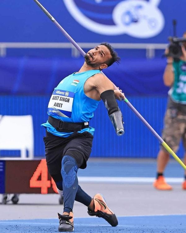 Ajeet Singh Yadav during a competition