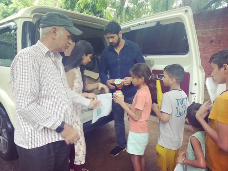 Ajitesh Bhati during his time at the Vishwa Yuvak Kendra