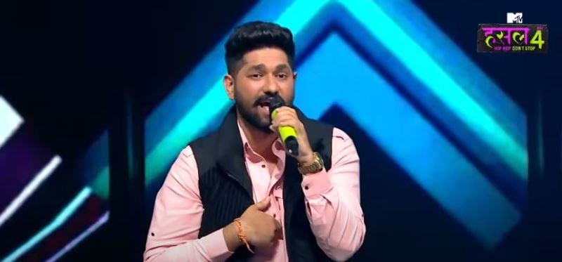 Ajitesh Bhatia in a still from the Indian reality show MTV Hustle season 4 (2024)