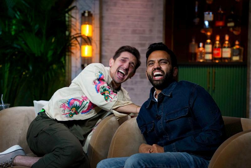 Akaash Singh (right) in a still from his podcast Flagrant 2