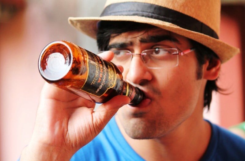 Akash Dodeja enjoying a beer