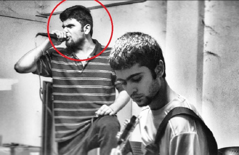 Akshat Ajay Sharma singing during his college days