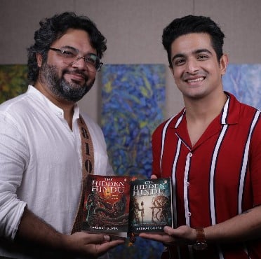 Akshat Gupta while promoting his book at The Ranveer Show