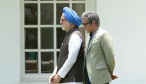 Akshaye Khanna playing Sanjaya Baru in the film, The Accidental Prime Minister