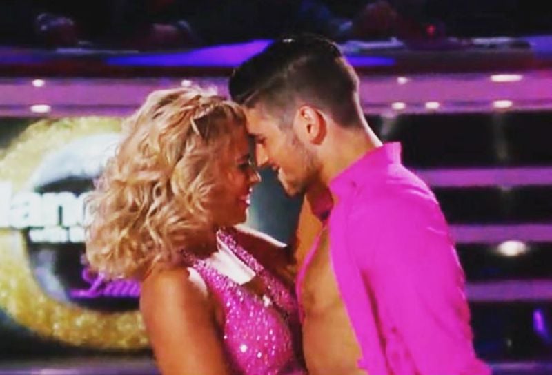 Alan Bersten with Paige VanZant in a still from the 22nd season of 