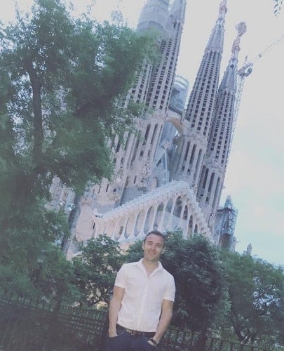 Alan Halsall during his vacation