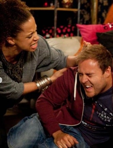 Alan Halsall in a still from Coronation Street