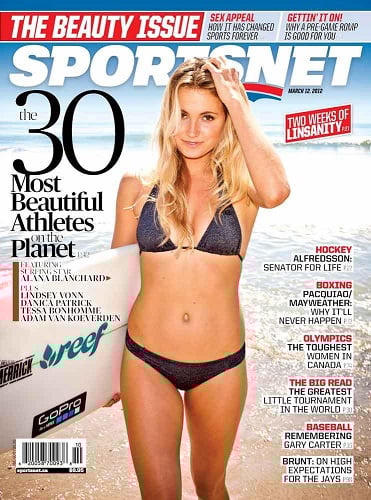 Alana Blanchard featured on a magazine cover
