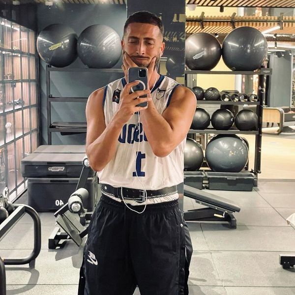 Alaudin Hamiti after a workout session