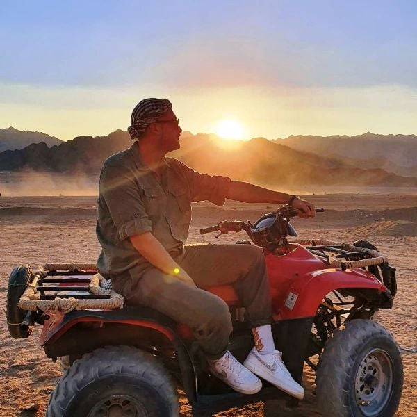 Alaudin Hamiti during desert safari