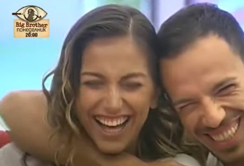 Aleksandra Bogdanska in a still from the Bulgarian reality television series VIP Brother (2017)