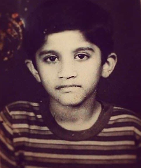 Alex Mathew (Maya the Drag Queen) as a young child